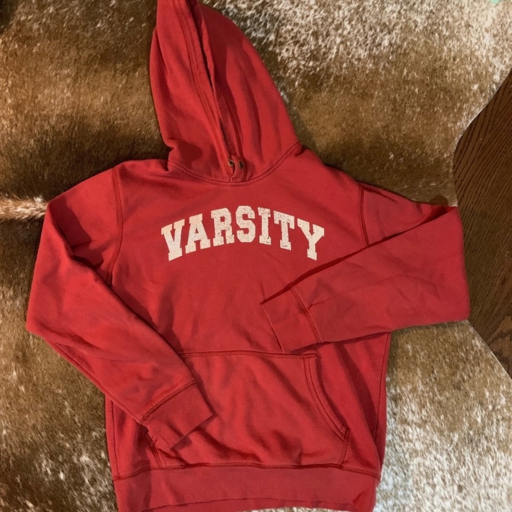 Varsity Hoodie Vintage Red Large